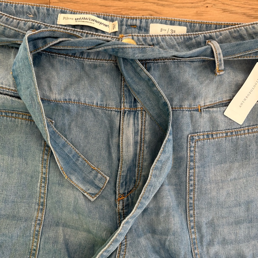 Anthropologie Light Blue Flare Jeans - Picture 9 of 13